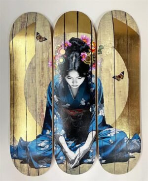 Small Sanctuary - Skate Deck Trio by Gareth Tristan Evans